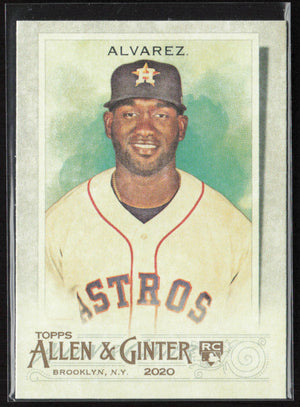 2020 Topps Allen & Ginter #118 Yordan Alvarez Silver Portrait