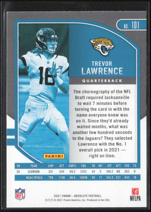 2021 Panini Absolute #101 Trevor Lawrence Retail