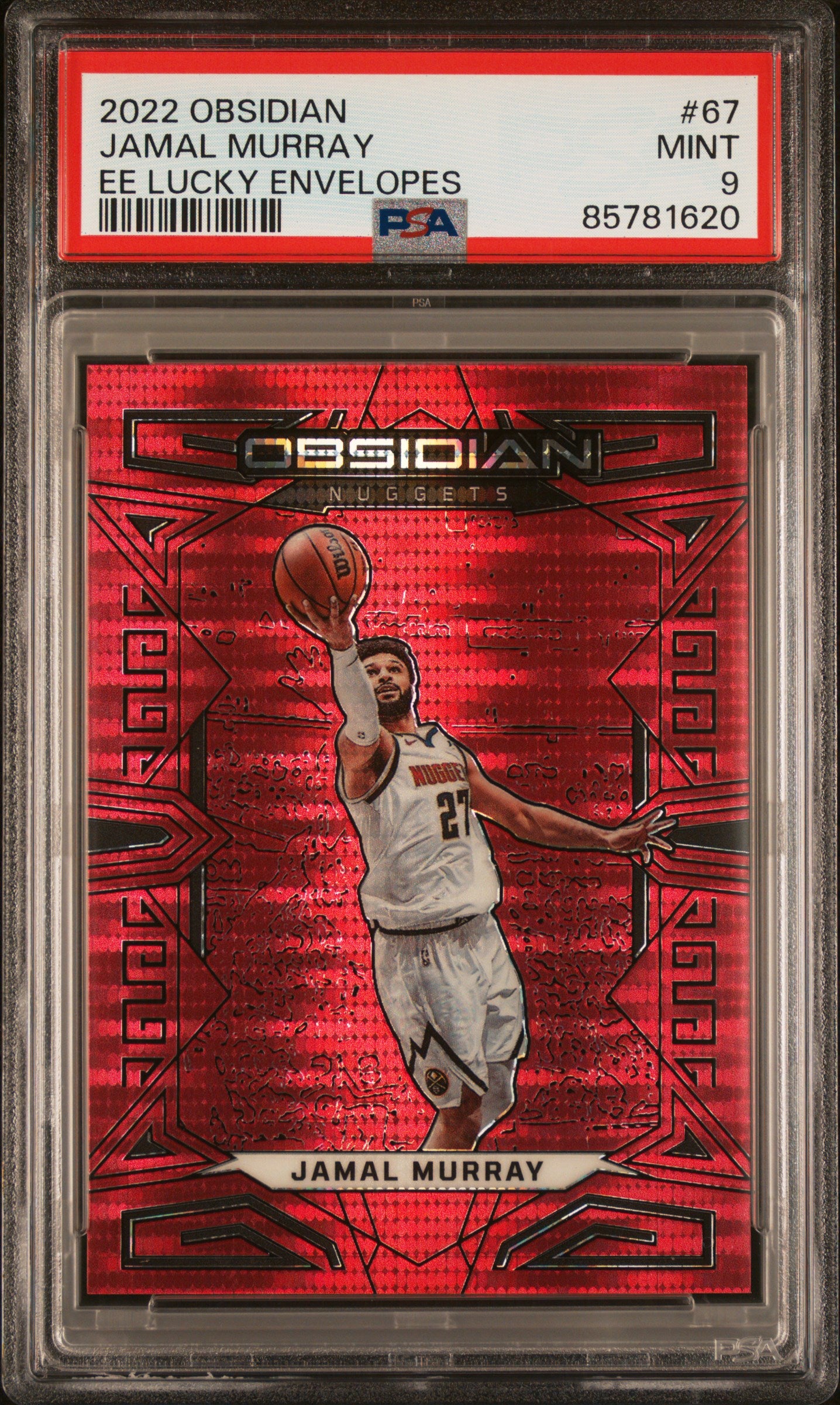 2022 Panini Obsidian #67 Jamal Murray Ee Lucky Envelopes PSA 9