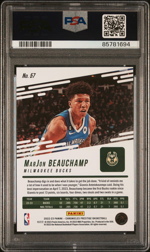 2022 Panini Chronicles #57 Marjon Beauchamp Asia Lucky Envelopes PSA 10