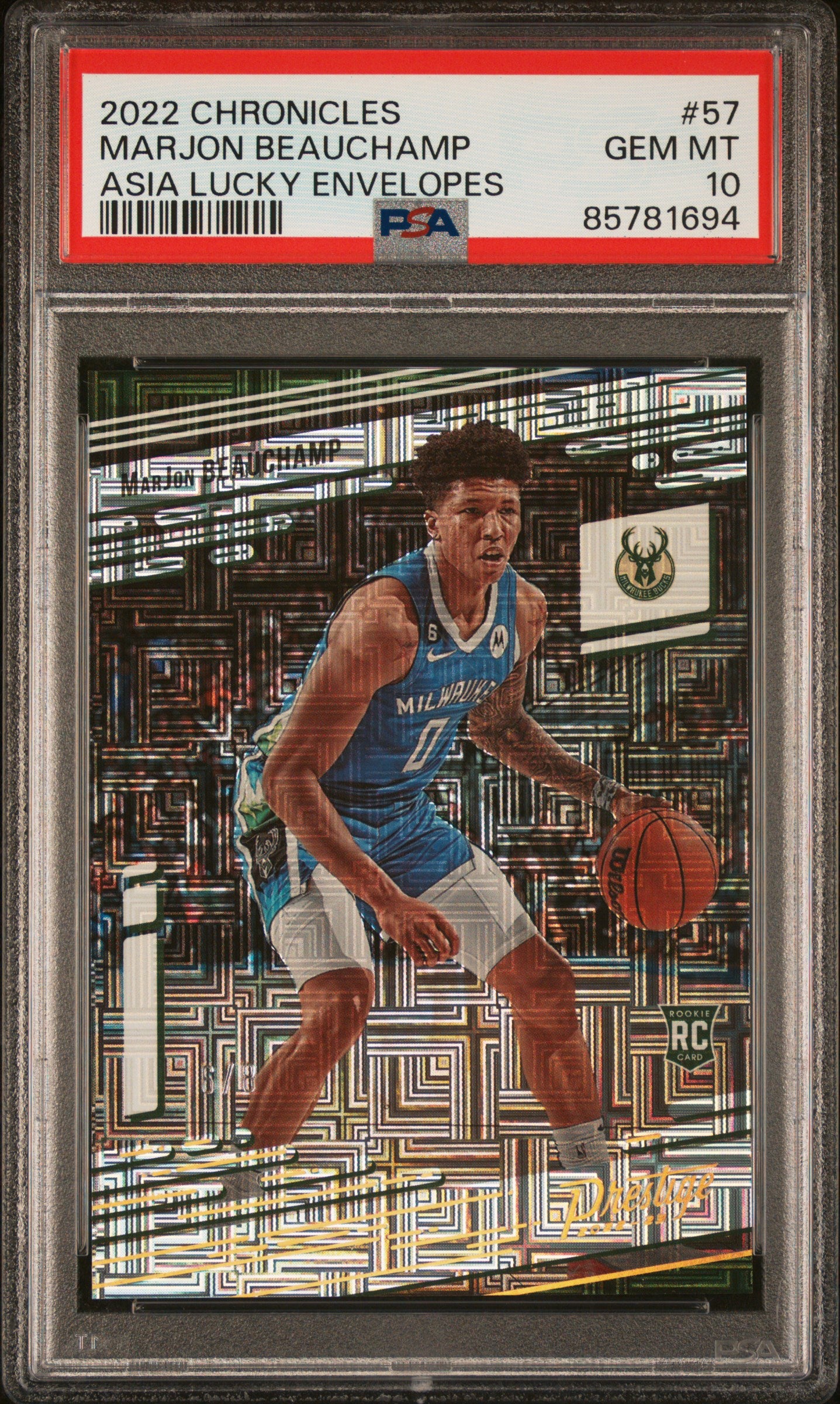 2022 Panini Chronicles #57 Marjon Beauchamp Asia Lucky Envelopes PSA 10