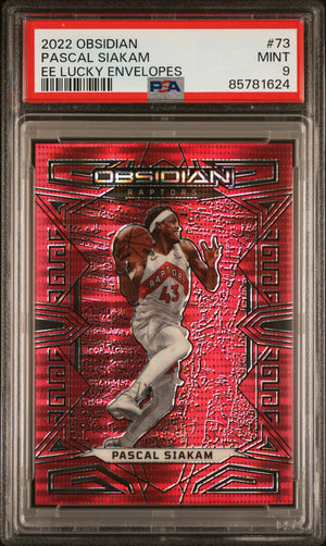 2022 Panini Obsidian #73 Pascal Siakam Ee Lucky Envelopes PSA 9