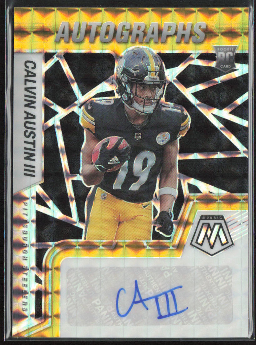 2022 Mosaic #RAM-CA Calvin Austin Black Gold Auto 8/8