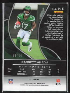 2022 Spectra #145 Garrett Wilson /80