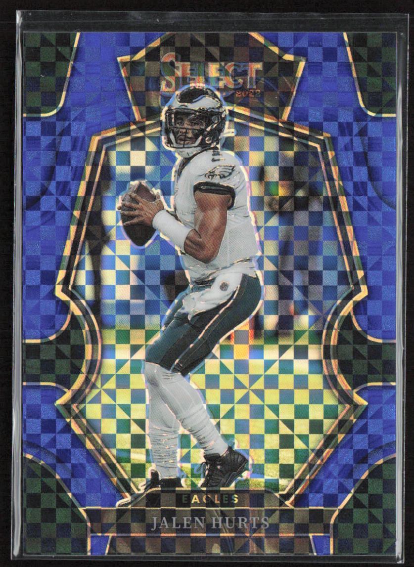 2022 Select #179 Jalen Hurts Blue Checkered /149