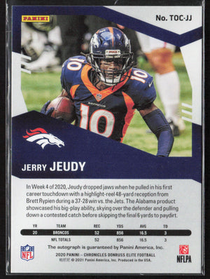 Elite #TOC-JJ Jerry Jeudy Turn Of The Century Auto /49