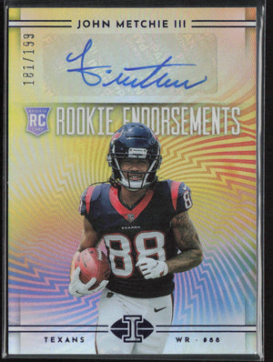 2022 Illusions #RE-JM John Metchie Rookie Endorsements Auto /199