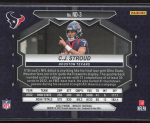 2023 Panini Mosaic #ND-3 C.J. Stroud