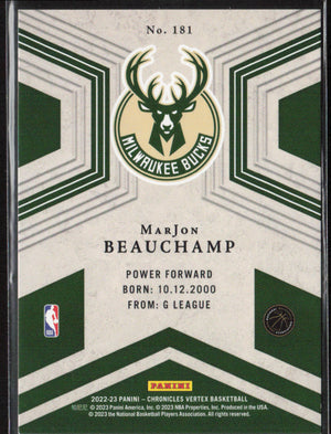 2022-23 Panini Chronicles #181 MarJon Beauchamp Asia Lucky Envelopes #/8