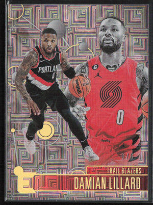 2022-23 Panini Chronicles #234 Damian Lillard Asia Lucky Envelopes #/8