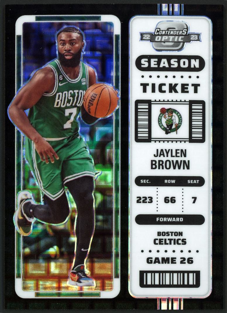 2022 Contenders Optic #24 Jaylen Brown Black Pandora