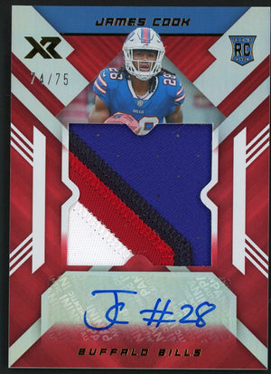 2022 XR #RXA-JC James Cook RPA /75 3 Color Patch