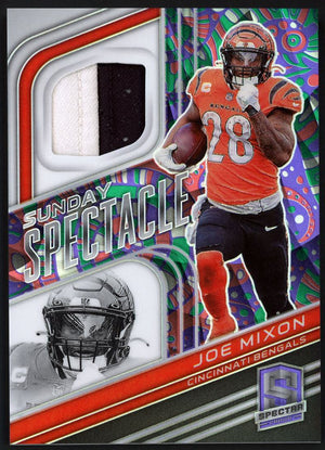 2022 Spectra #SS-JMI Joe Mixon Game Used Patch 5/5