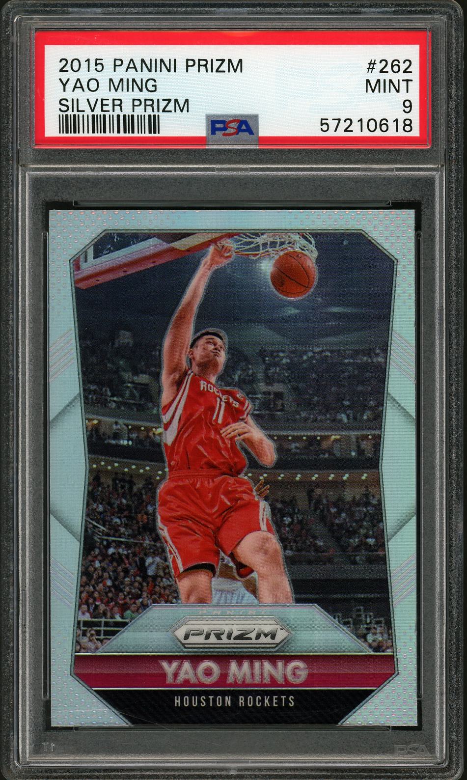 2015 Panini Prizm #262 Yao Ming Silver Prizm PSA 9