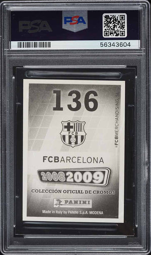 2008-09 Panini Fc Barcelona #136 Lionel Messi Fc Barcelona PSA 9