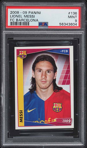 2008-09 Panini Fc Barcelona #136 Lionel Messi Fc Barcelona PSA 9