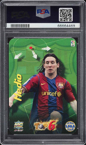 2007 Mundi Cromo Las Fichas De La Liga #661 Lionel Messi Fch/Liga PSA 7