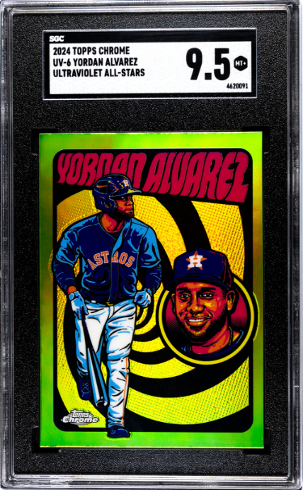 2024 Topps Chrome #UV-6 Yordan Alvarez UV A/S SGC 9.5