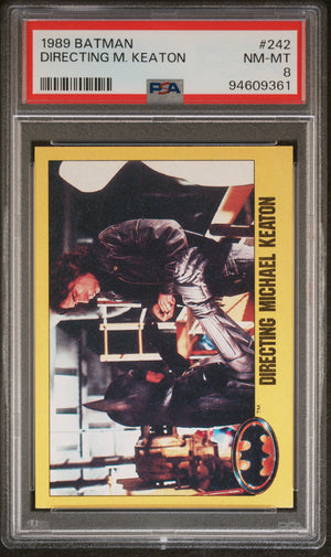 1989 Batman #242 Directing M. Keaton PSA 8