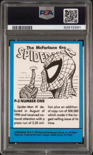 1992 Spider-Man The Mcfarlane Era #P-3 Number One The Mcfarlane Era-Prism PSA 9