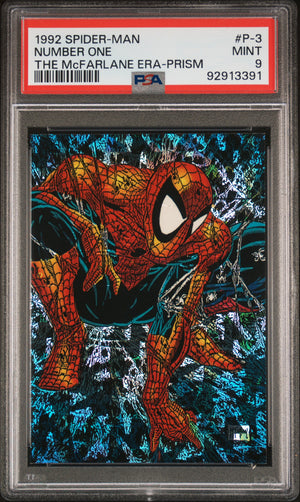 1992 Spider-Man The Mcfarlane Era #P-3 Number One The Mcfarlane Era-Prism PSA 9