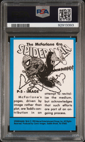 1992 Spider-Man The Mcfarlane Era #P-5 Image The Mcfarlane Era-Prism PSA 9