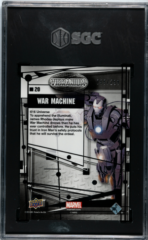 2015 Upper Deck Marvel Vibranium #20 War Machine Molten SGC 9.5