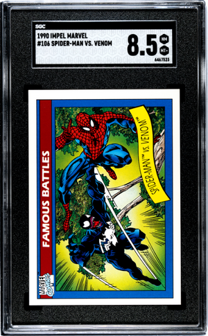 1990 Impel Marvel #106 Spider-Man Vs Venom SGC 8.5