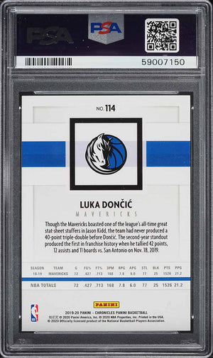 2019 Panini Chronicles #114 Luka Doncic PSA 9