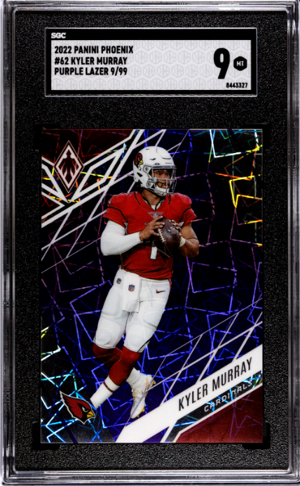 2022 Panini Phoenix #62 Kyler Murray Purple Lazer SGC 9