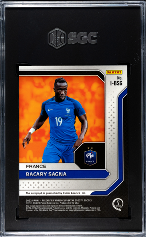 2022 Panini Prizm World Cup #I-BSG Bacary Sagna International Ink SGC 9.5