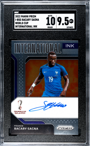 2022 Panini Prizm World Cup #I-BSG Bacary Sagna International Ink SGC 9.5