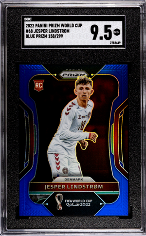 2022 Panini Prizm World Cup #68 Jesper Lindstrom Blue Prizm SGC 9.5