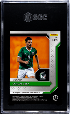 2022 Panini Prizm World Cup #I-CVE Carlos Vela International Ink SGC 8