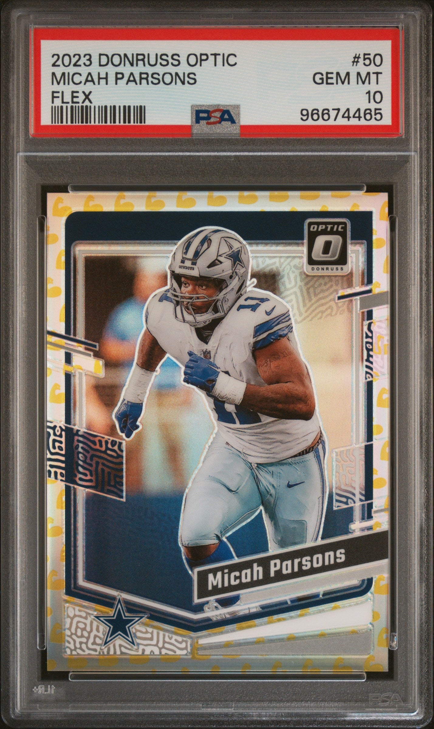 2023 Panini Donruss Optic #50 Micah Parsons Flex - POP 1 PSA 10