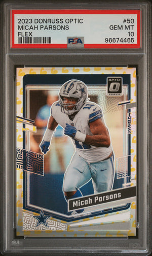 2023 Panini Donruss Optic #50 Micah Parsons Flex - POP 1 PSA 10