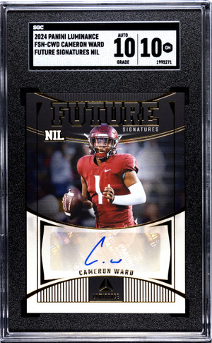 2024 Panini Luminance #FSN-CWD Cameron Ward Future Sigs. Nil SGC 10