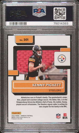 2022 Panini Donruss #301 Kenny Pickett PSA 10