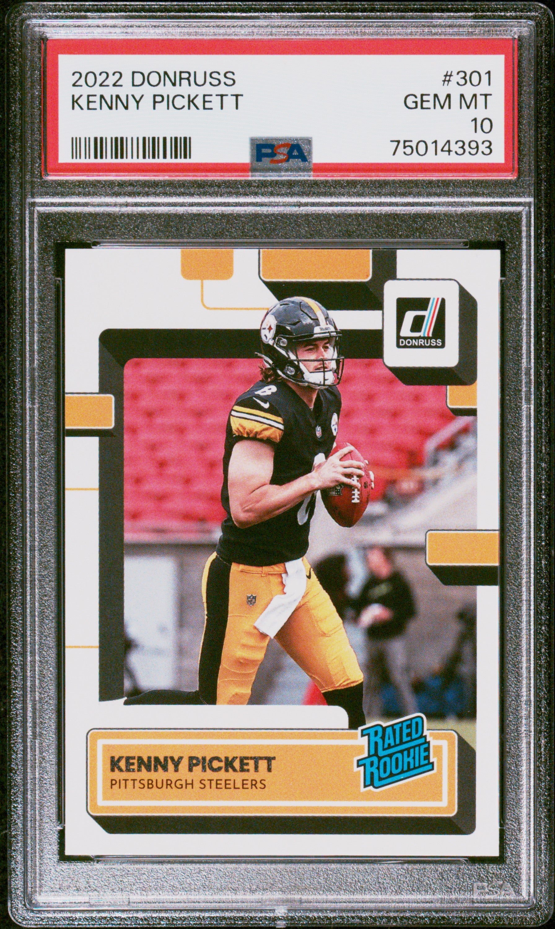 2022 Panini Donruss #301 Kenny Pickett PSA 10