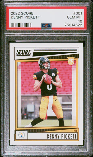 2022 Panini Score #301 Kenny Pickett PSA 10