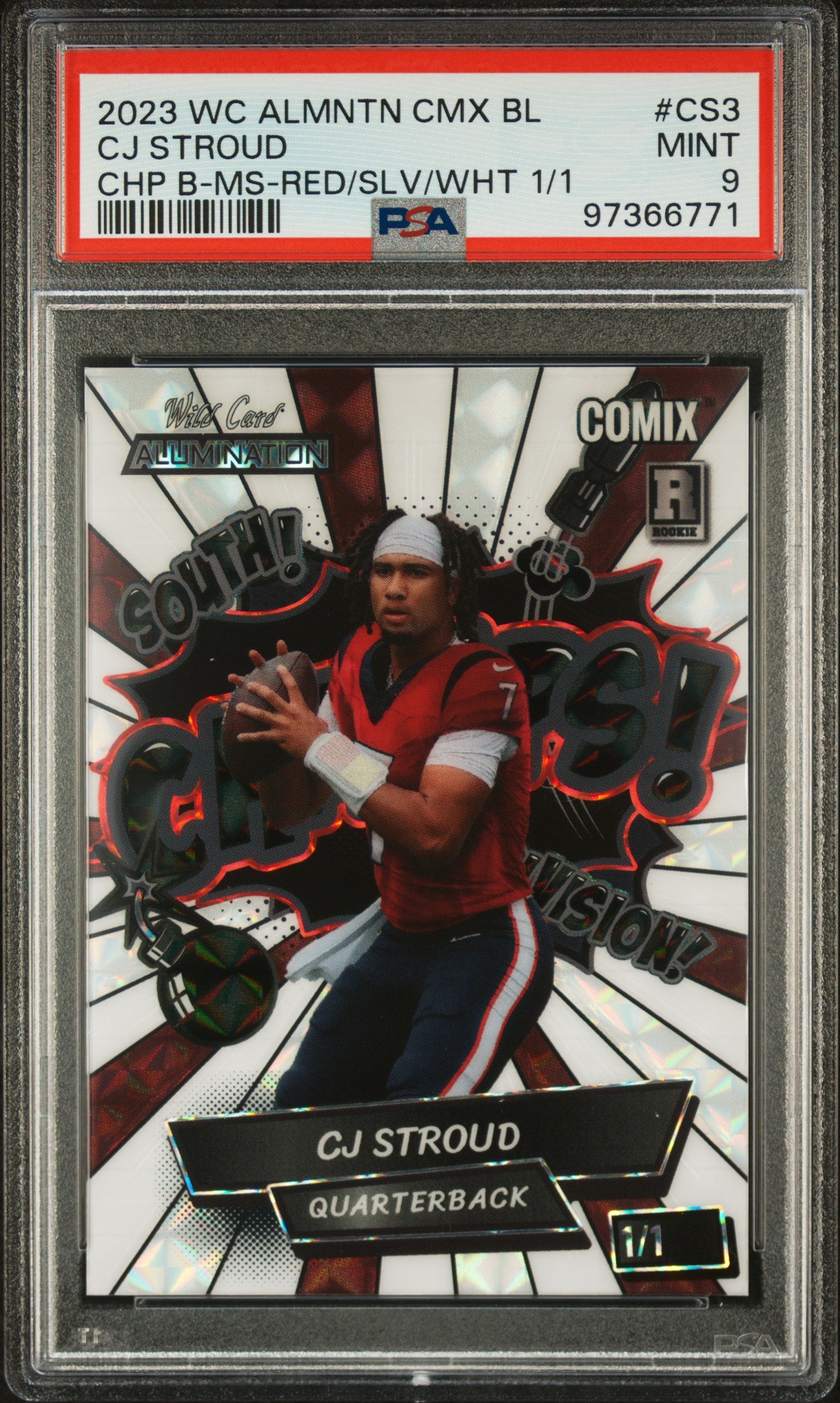 2023 Wild Card Alumination Comix Cj Stroud Black Label #CS3 Cj Stroud  1/1 PSA 9