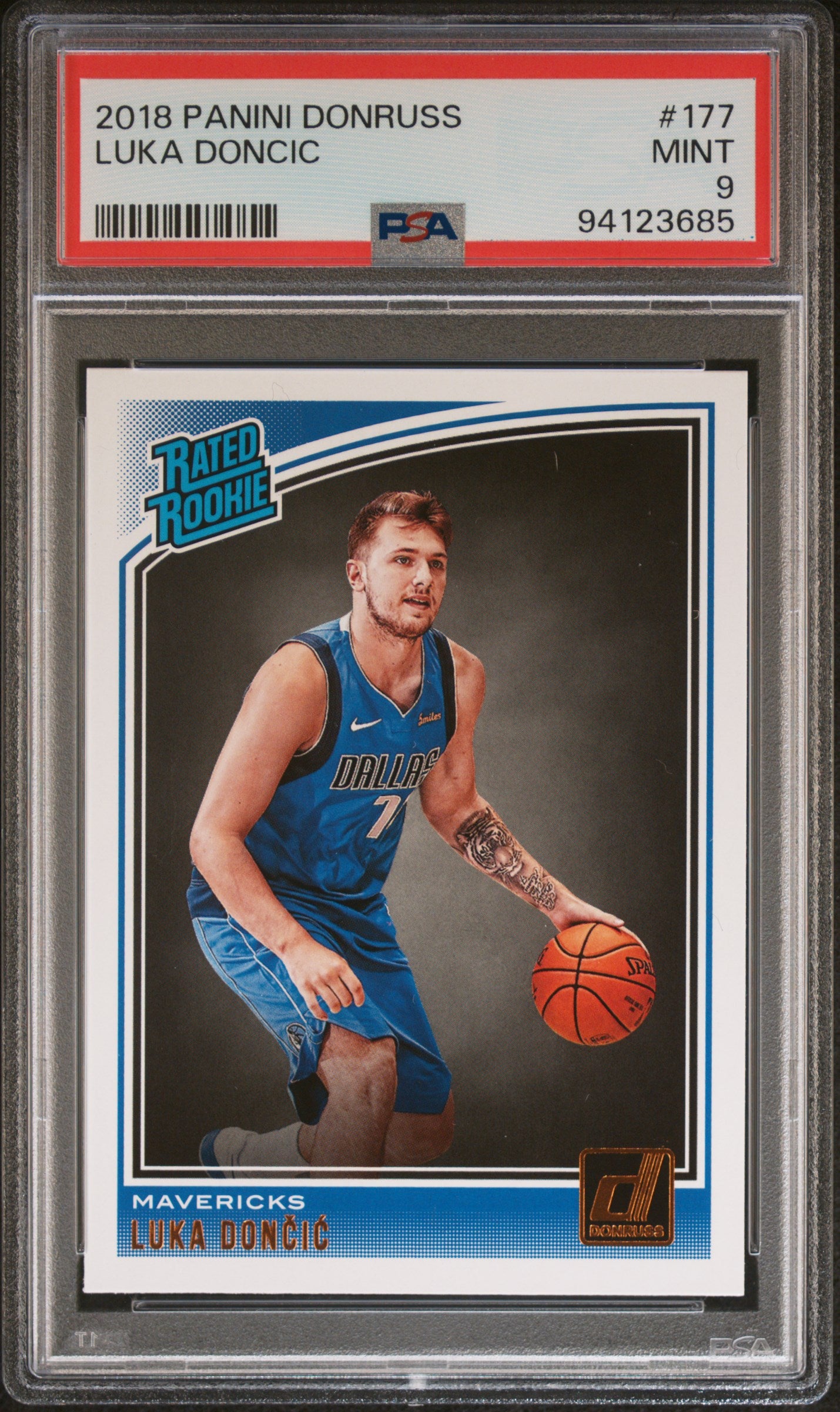 2018-19 Donruss #177 Luka Doncic PSA 9