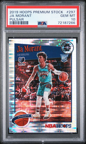 2019-20 Hoops Premium Stock #297 Ja Morant #297 Pulsar PSA 10