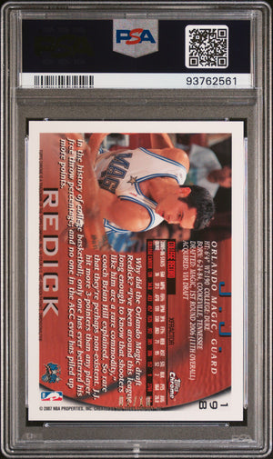 2006 Topps Chrome #198 J.J. Redick '96 Variation-X-Fractor /10 PSA 9 POP 1