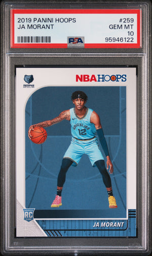 2019 Panini Hoops #259 Ja Morant PSA 10