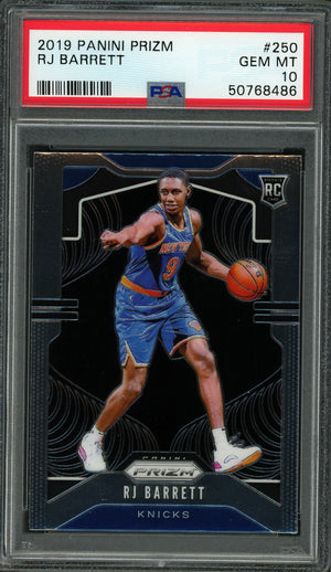 2019 Panini Prizm #250 Rj Barrett PSA 10