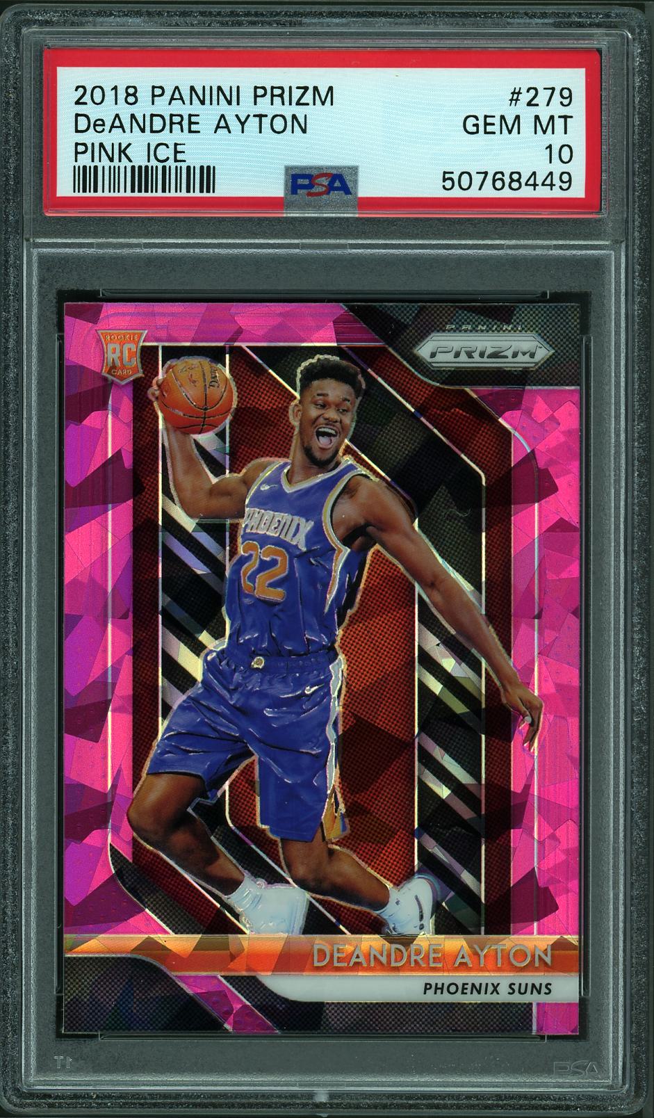 2018 Panini Prizm #279 Deandre Ayton Pink Ice PSA 10