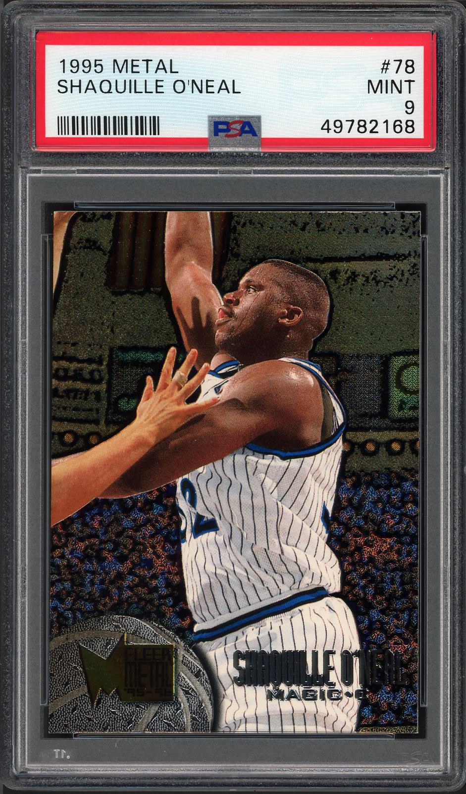 1995 Metal #78 Shaquille O'Neal PSA 9