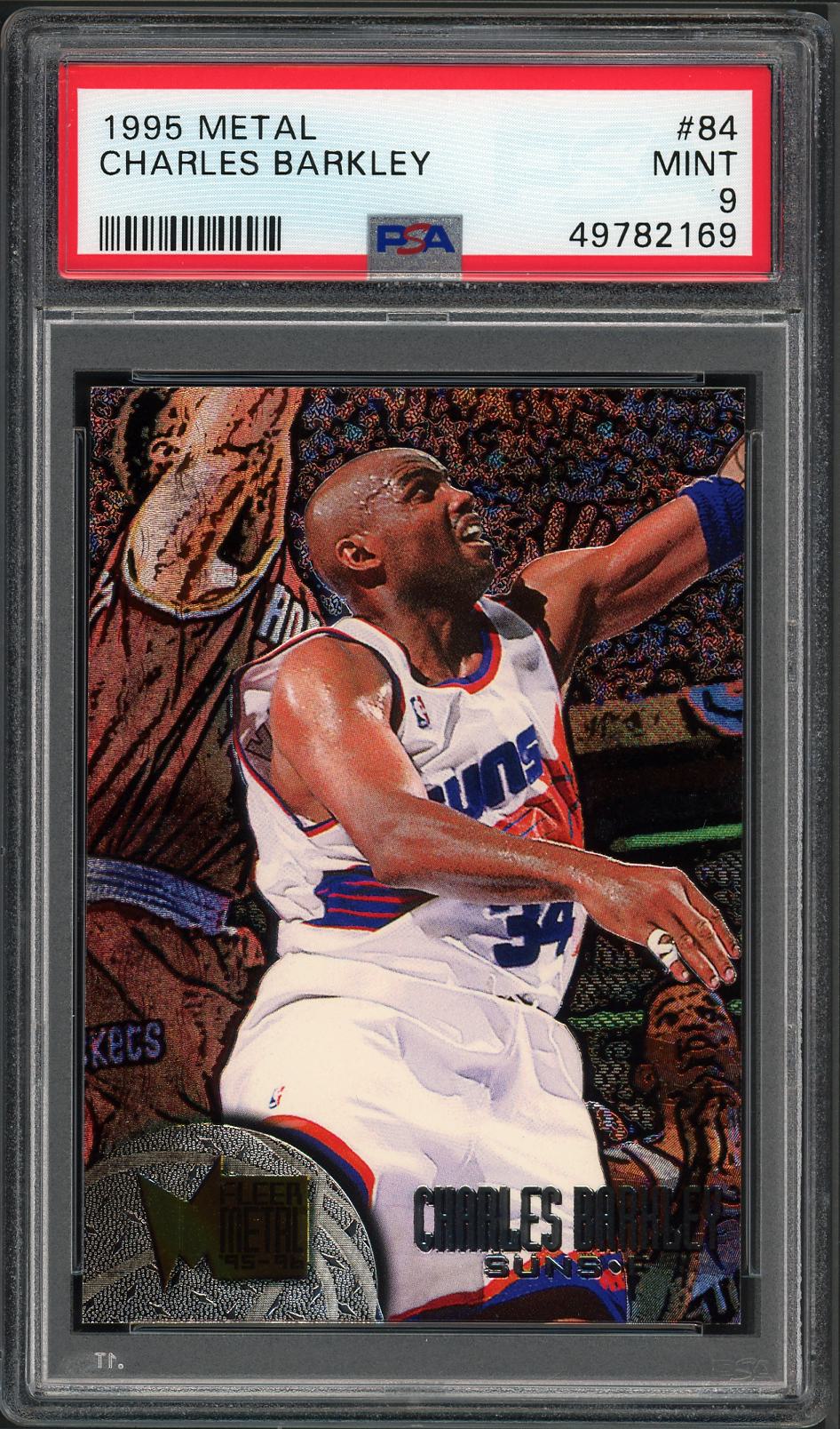 1995 Metal #84 Charles Barkley PSA 9