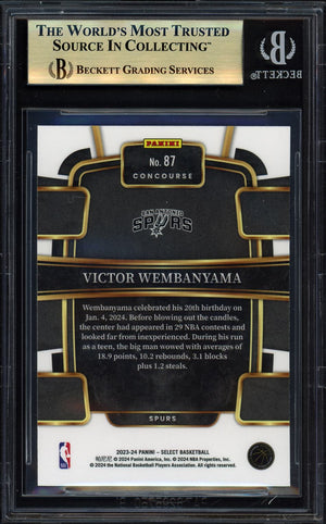 2023-24 Panini Select #87 Victor Wembanyama BGS 9.5